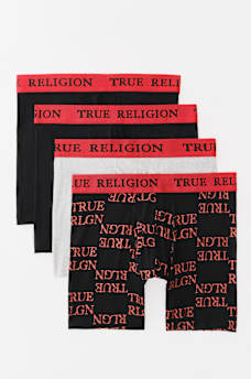 RED LOGO BOXER BRIEF - 4 PACK