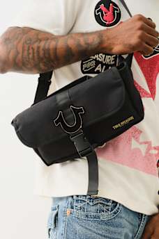 HORSESHOE FLAP SLING BAG