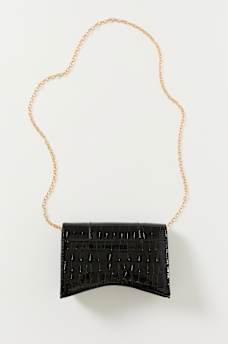 FAUX CROC LEATHER CHAIN BAG, image 6