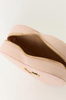 QUILTED HEART CHAIN CROSSBODY BAG