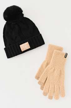 BUDDHA LOGO PATCH BEANIE & GLOVE SET, image 5