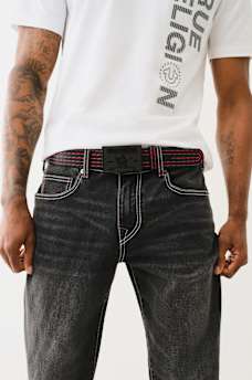 CINTUR&Oacute;N DE CUERO CON COSTURA BIG T, image 2