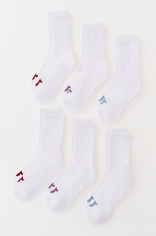 WOMEN’S HORSESHOE LOGO CREW SOCK SET - 6 PACK