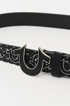 SILVER EMBOSSED HORSESHOE BUCKLE BELT, image 4