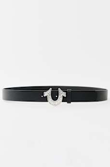 CRYSTAL HORSESHOE BUCKLE BELT, image 2