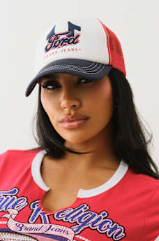 TRUE RELIGION X FORD TRUCKER HAT, image 1