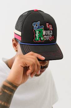 EMBROIDERED LOGO TRUCKER HAT, image 2