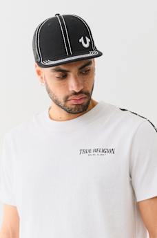 FLAT BRIM HORSESHOE TRUCKER HAT, image 2