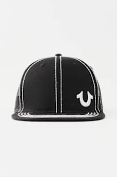 FLAT BRIM HORSESHOE TRUCKER HAT, image 5