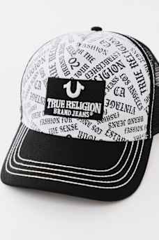 ALLOVER LOGO TRUCKER HAT, image 4