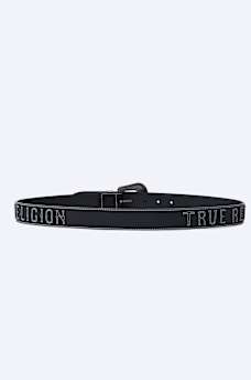 BLACK OLD TOWN LOGO BELT