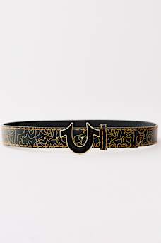 WAVY HORSESHOE BUCKLE BELT, image 2
