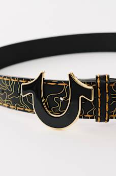WAVY HORSESHOE BUCKLE BELT, image 3