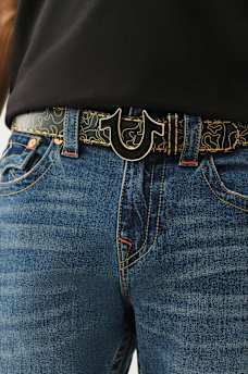 WAVY HORSESHOE BUCKLE BELT, image 1