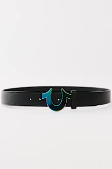 IRIDESCENT HORSESHOE BUCKLE BELT, image 2