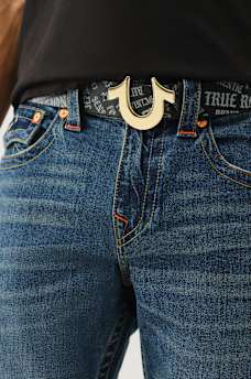 ALLOVER LOGO HORSESHOE BUCKLE BELT, image 1