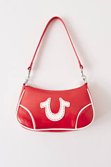 CONTRAST HORSESHOE SHOULDER BAG, image 1