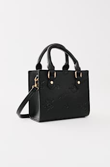 LOGO MONOGRAM TOP HANDLE BAG, image 3