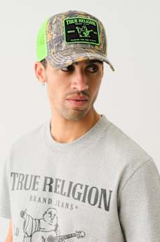 BUDDHA CAMO TRUCKER HAT, image 1