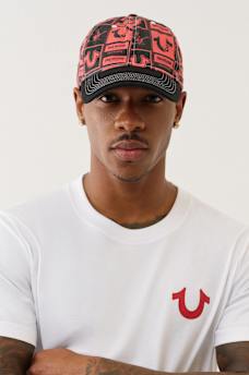 HORSESHOE ALLOVER PRINT BASEBALL HAT, image 2