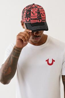 HORSESHOE ALLOVER PRINT BASEBALL HAT, image 1