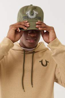 HORSESHOE APPLIQUE BASEBALL HAT, image 3