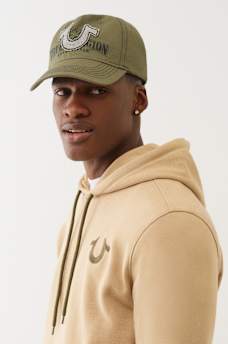 HORSESHOE APPLIQUE BASEBALL HAT