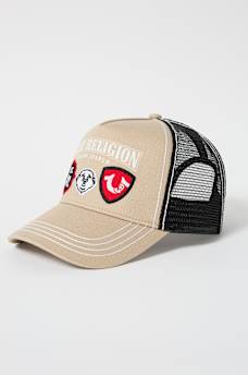 LOGO PATCH TRUCKER HAT, image 1