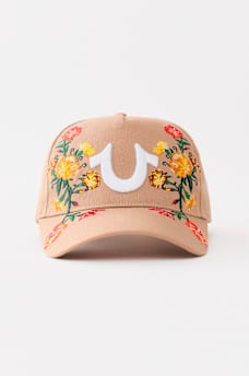 EMBROIDERED FLOWER HORSESHOE HAT, image 3