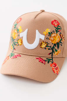 EMBROIDERED FLOWER HORSESHOE HAT, image 5