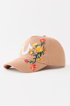 EMBROIDERED FLOWER HORSESHOE HAT, image 1