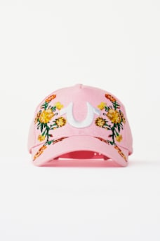 GORRA DE B&Eacute;ISBOL BORDADA CON HERRADURA Y FLORES, image 5