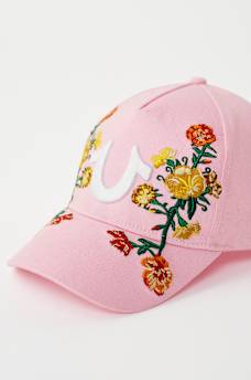 GORRA DE B&Eacute;ISBOL BORDADA CON HERRADURA Y FLORES, image 7