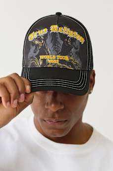 TRUE RELIGION DOBERMAN TRUCKER HAT, image 1
