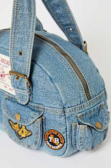 DENIM PATCH PURSE, image 6