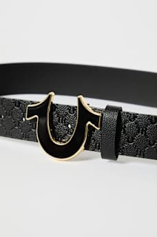 EMBOSSED MONOGRAM BELT, image 4