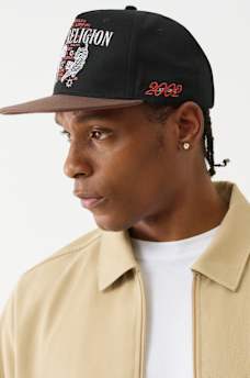TRUE RELIGION TIGER FLAT BRIM HAT, image 2