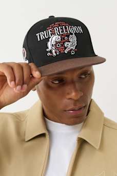 TRUE RELIGION TIGER FLAT BRIM HAT, image 1