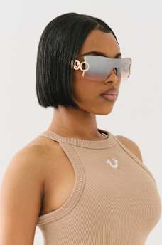 CRYSTAL SHIELD SUNGLASSES, image 1
