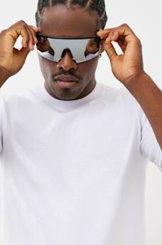 MIRRORED SHIELD SUNGLASSES, image 2