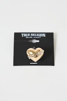 TWO-TONED HEART RING , image 4