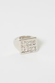 LOGO SQUARE SIGNET RING, image 2