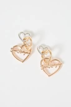 LOGO HEART STACK EARRINGS, image 3