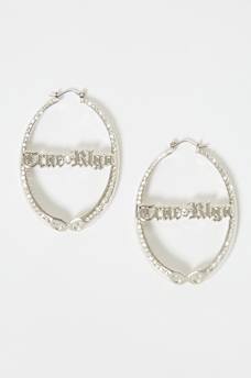 CRYSTAL HORSESHOE HOOP EARRINGS, image 3