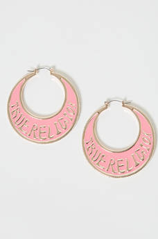 ARETES DE ARGOLLA CON HERRADURA EN FORMA DE LUNA CRECIENTE, image 2