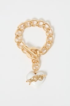 LOGO HEART CHARMS BRACELET, image 2