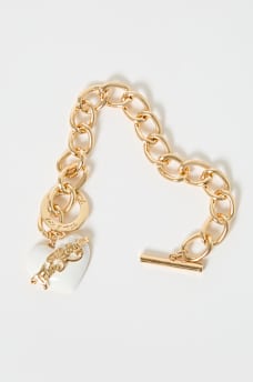 LOGO HEART CHARMS BRACELET, image 3