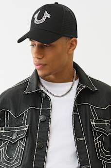 CRYSTAL HORSESHOE TRUCKER HAT, image 2