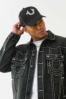 CRYSTAL HORSESHOE TRUCKER HAT, image 1