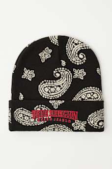 BANDANA PRINT BEANIE, image 1